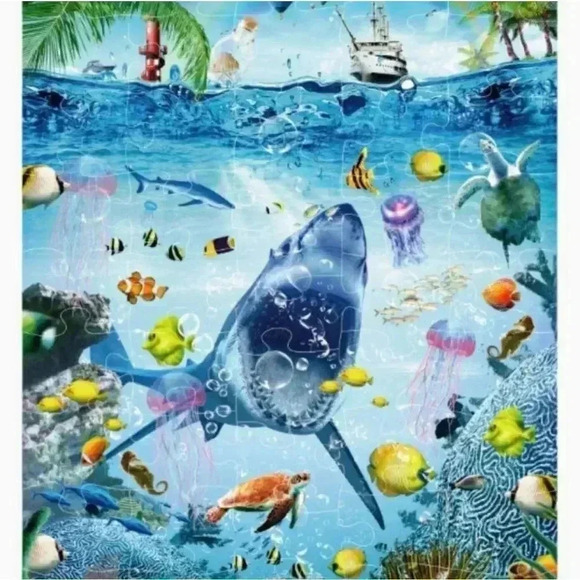 Educational marine puzzle. 46 piece. Ages 3+. New with tags. - Picture 2 of 4